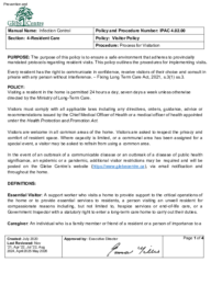 Glebe Centre IPAC Visitor Policy