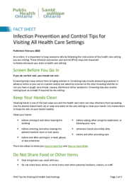 Factsheet ipac pci for patients families visitors 1
