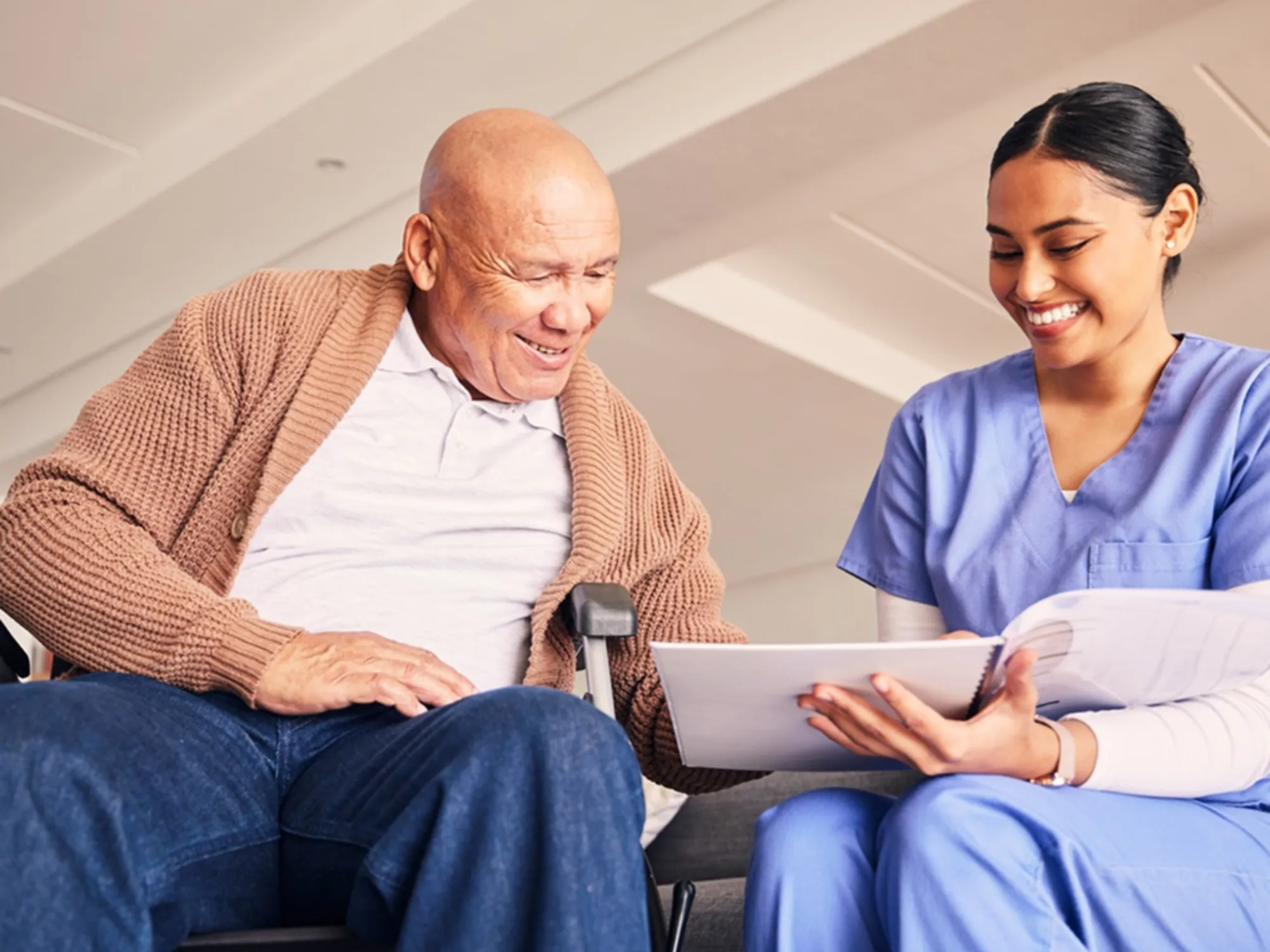 Granddaughter a nurse caring for the elderly 2023 11 27 05 17 48 utc 1